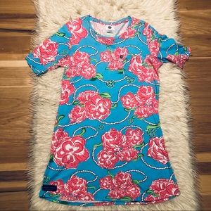 Simply Southern Rose Floral Tunic Shirt Dress